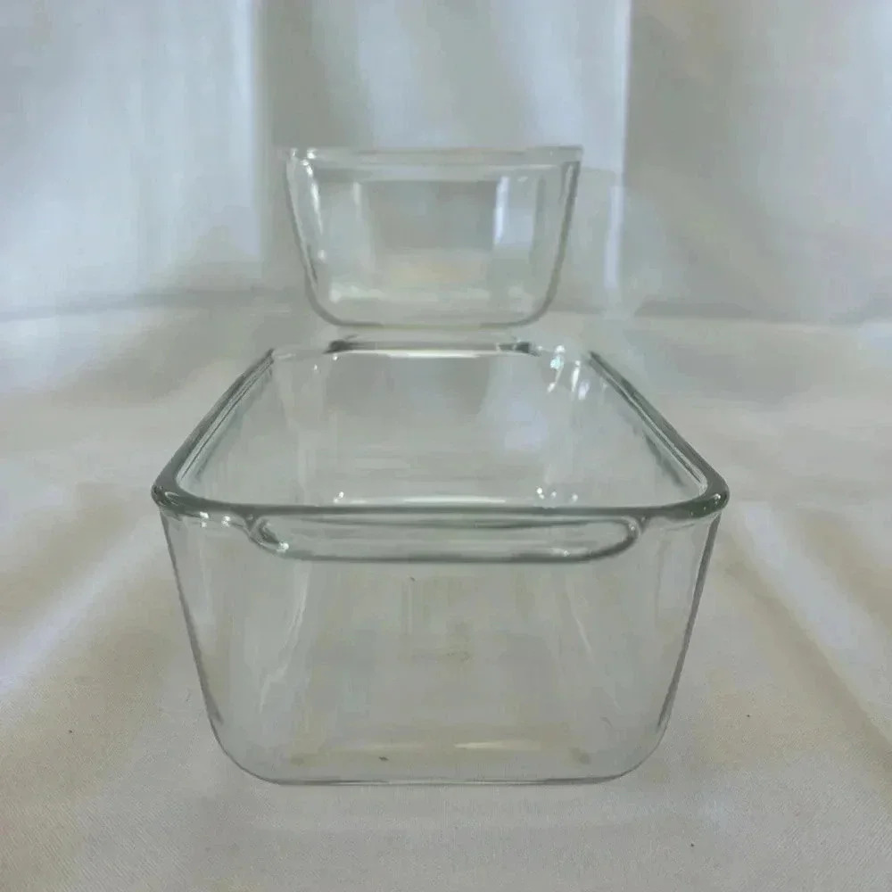 Pyrex 213-R Clear Glass Loaf Pans Bakeware Casserole Dishes Set of 2 - Picture 6 of 9